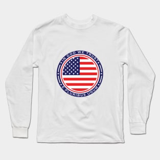 U.S. Flag & Mottos Long Sleeve T-Shirt